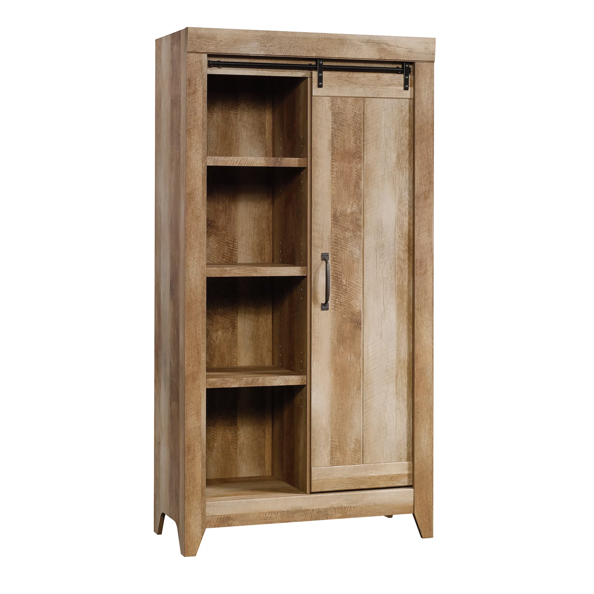 Sauder Adept Storage Cabinet, Craftsman Oak Finish