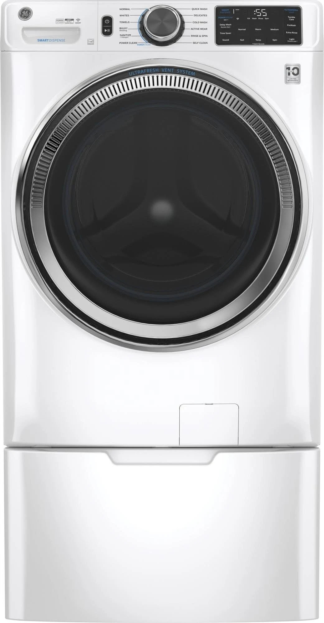 GE GFW650SSNWW Front-Loading Washer - White