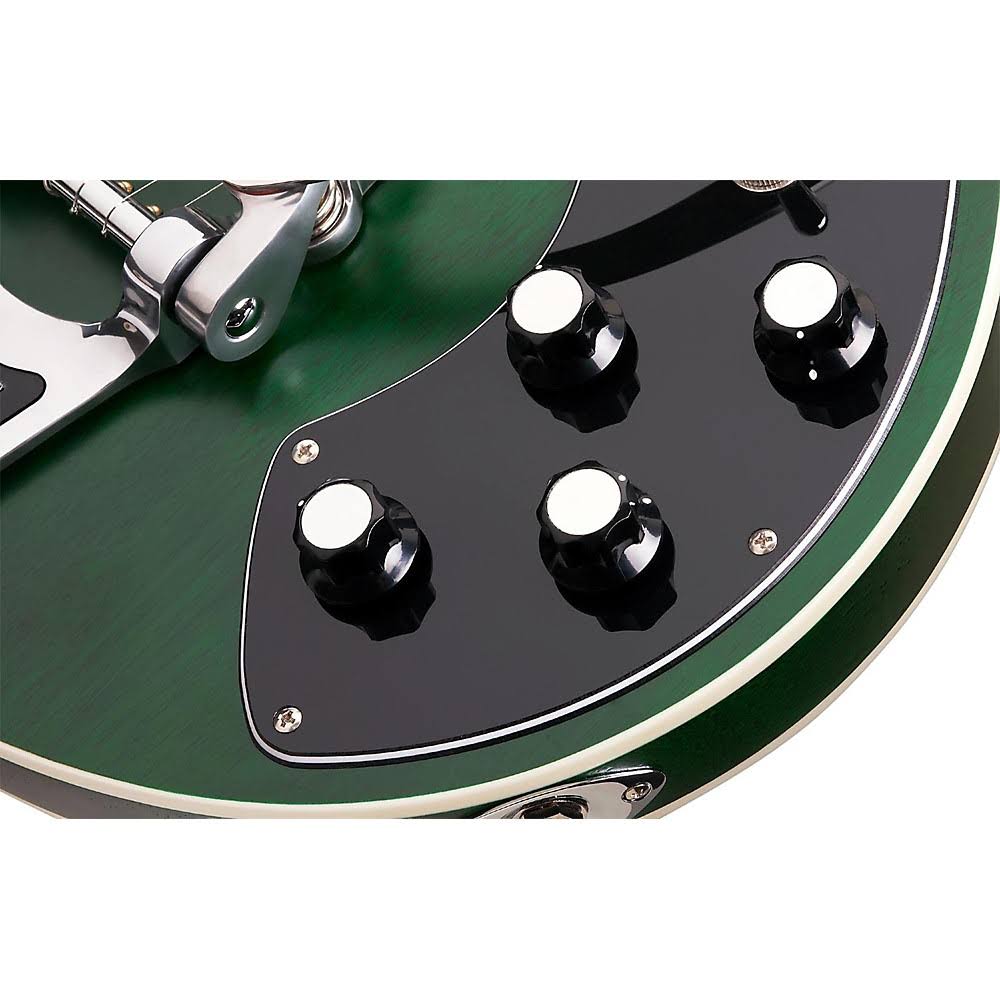Schecter T S H-1B 6-String Semi-Hollow-Body Electric Guitar Emerald Green Pearl