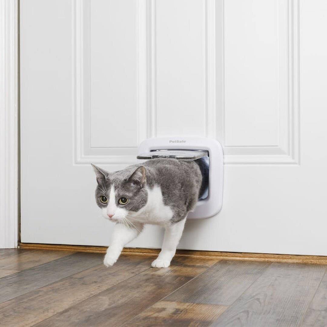 PetSafe Manual 4 Way Locking Cat Flap White