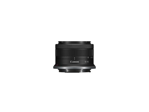Canon EOS R50 Mirrorless Camera RF-S18-45mm F4.5-6.3 is STM Lens Kit, 24.2 Megapixel CMOS (APS-C) Sensor, 4K Video, Hybrid Camera, Photo and Video, Vlogging, Content Creator, RF Mount, Black