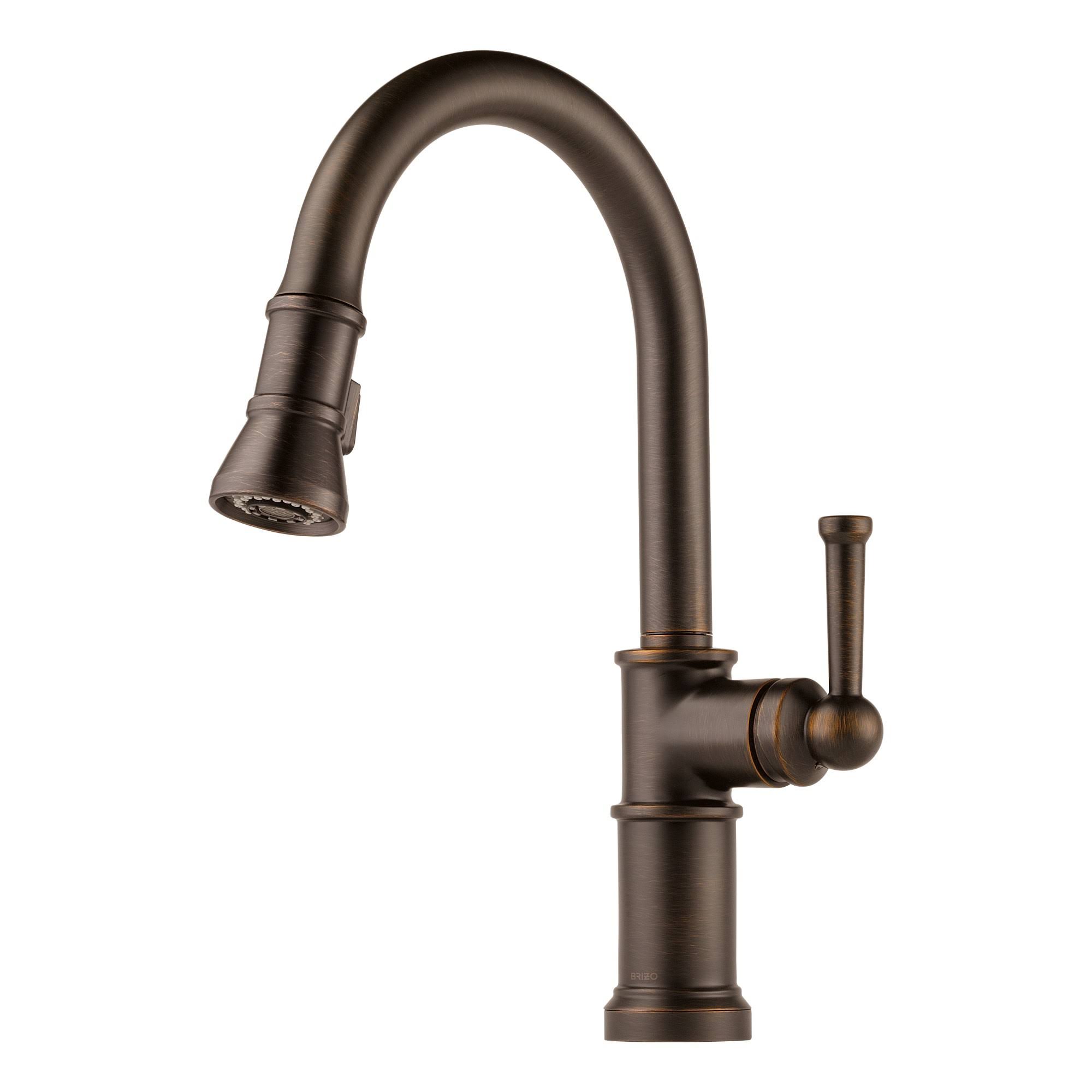 Brizo 63025LF Venetian Bronze Artesso Single Handle Pull-Down Kitchen Faucet