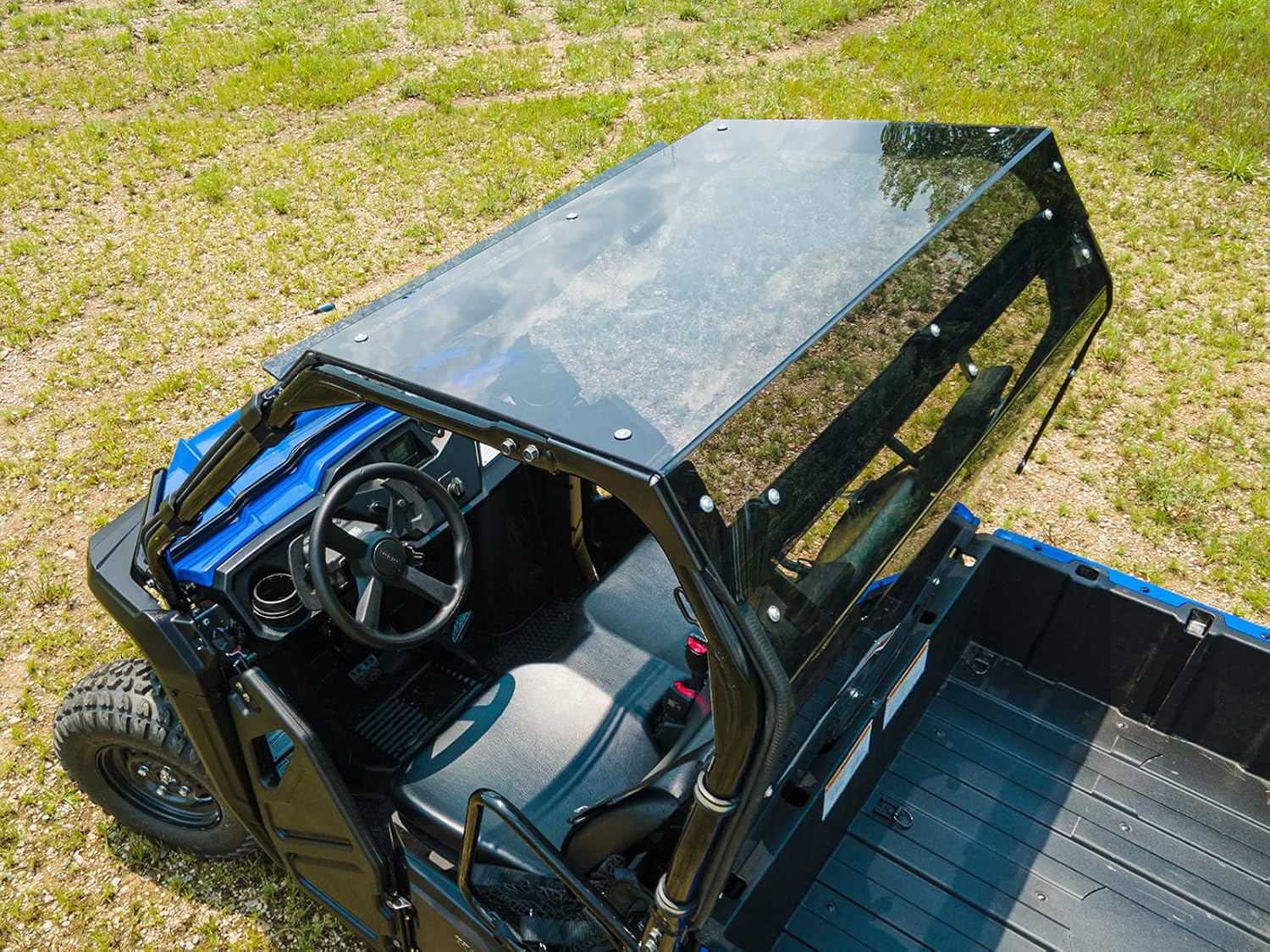 SuperATV Dark Tinted Roof for 2021+ Honda Pioneer 520 | 1/4 Polycarbonate Roof | Full Visibility and Awareness | Pioneer Roof Protects from Sun, Rain, and Debris! | Made in the USA!