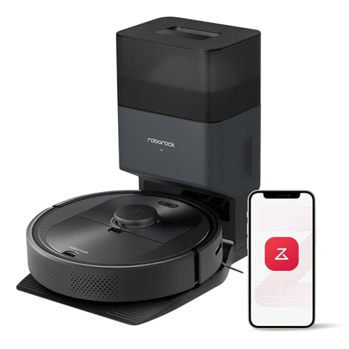 roborock Robot Vacuum with Strong 2700Pa Suction, Upgraded from S4 Max, LiDAR Navigation, Multi-Level Mapping, 180 mins Runtime, No-go Zones, Ideal for Carpets and Pet Hair (Renewed)