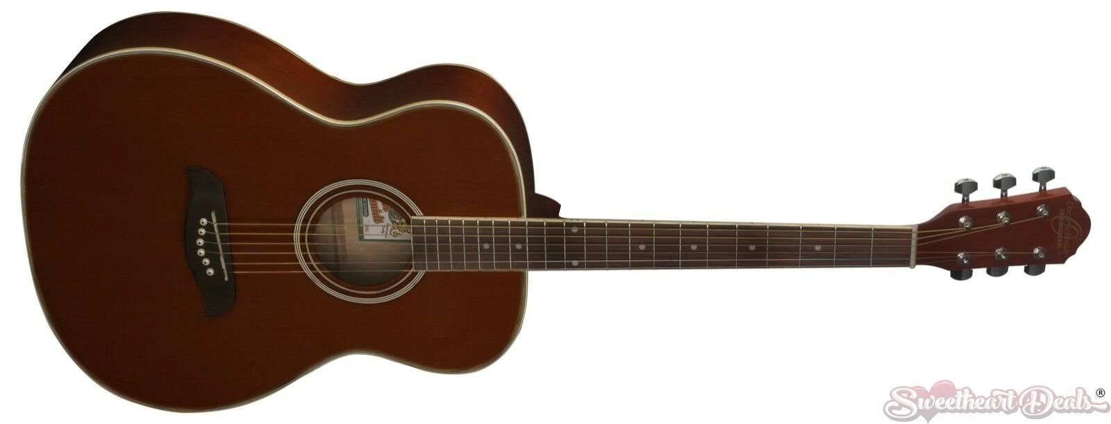 Oscar Schmidt OAM-A Auditorium Acoustic Guitar. Mahogany