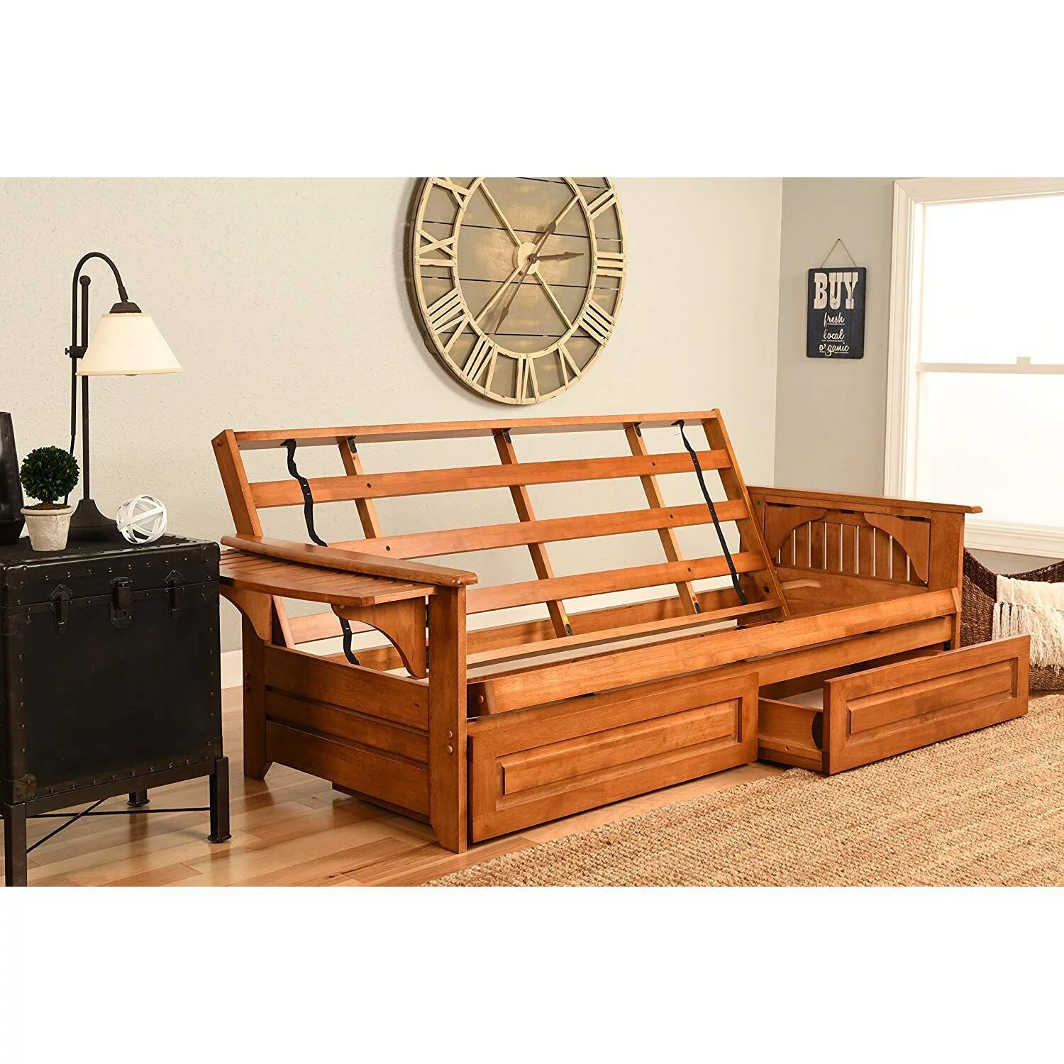 Albany Futon in Barbados Finish, Multiple Colors
