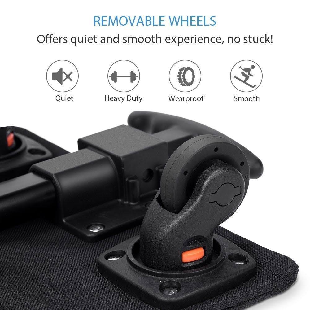YOUTHINK Pet Wheels Rolling Carrier, Removable Wheeled Travel Carrier for Pets