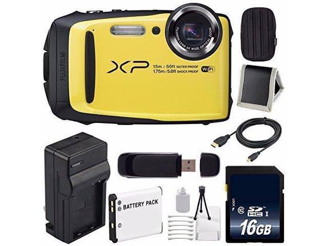 Fujifilm FinePix Xp90 Digital Camera Yellow International Model No 16GB Sdhc Class 10 Memory Card Bundle 19