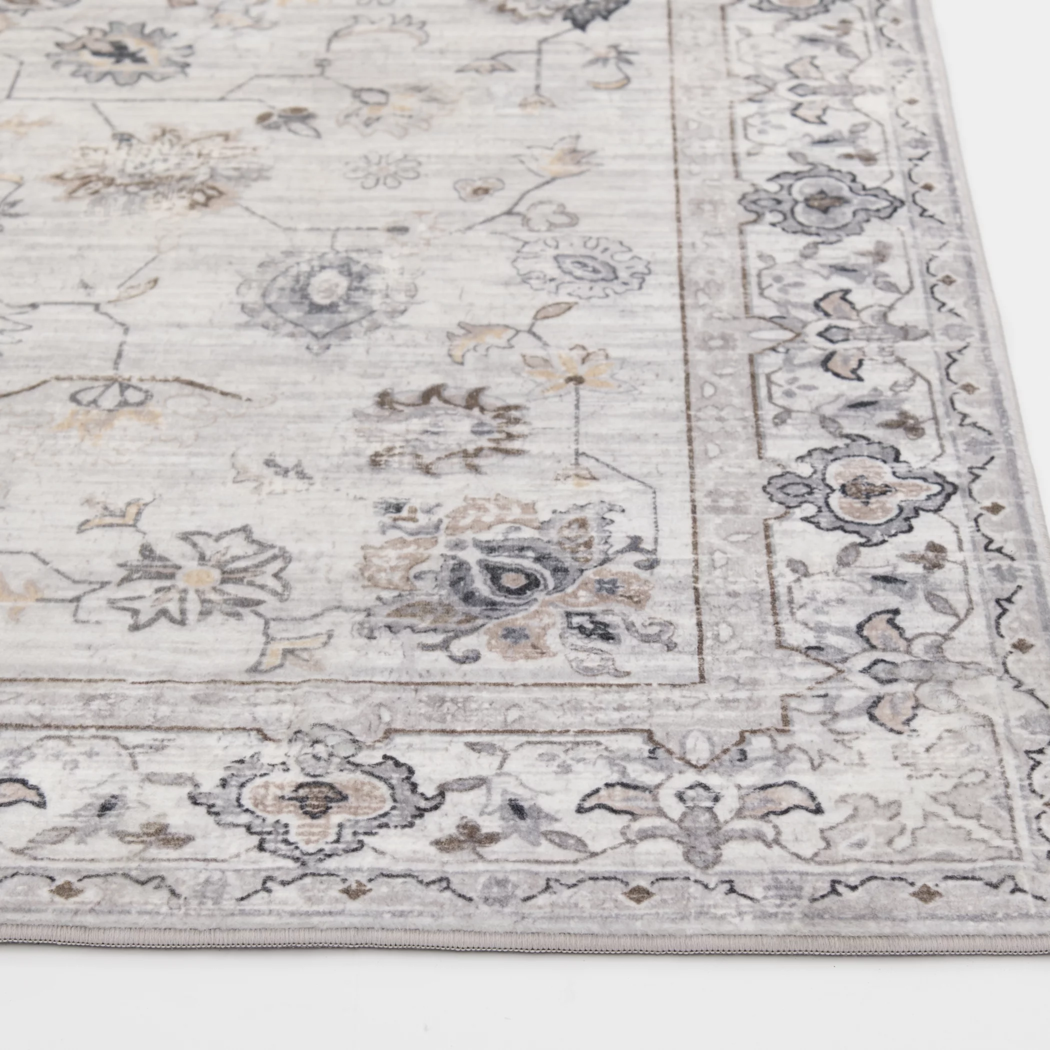 Better Homes & Gardens Persian Blooms Ivory Faux Fur Indoor Area Rug,  8'x10'