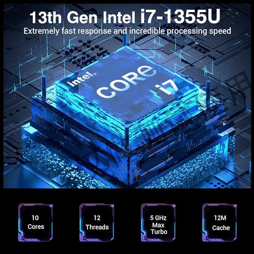 HP 17 Touchscreen Laptop Computer, 17.3” HD+ Touch Screen Business PC, Intel Core i7