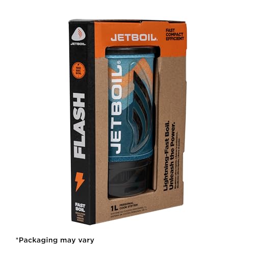 Jetboil Flash Camping and Backpacking Stove System, Portable Propane/Isobutane Burner with Cooking Cup for Outdoor Trips and Hiking