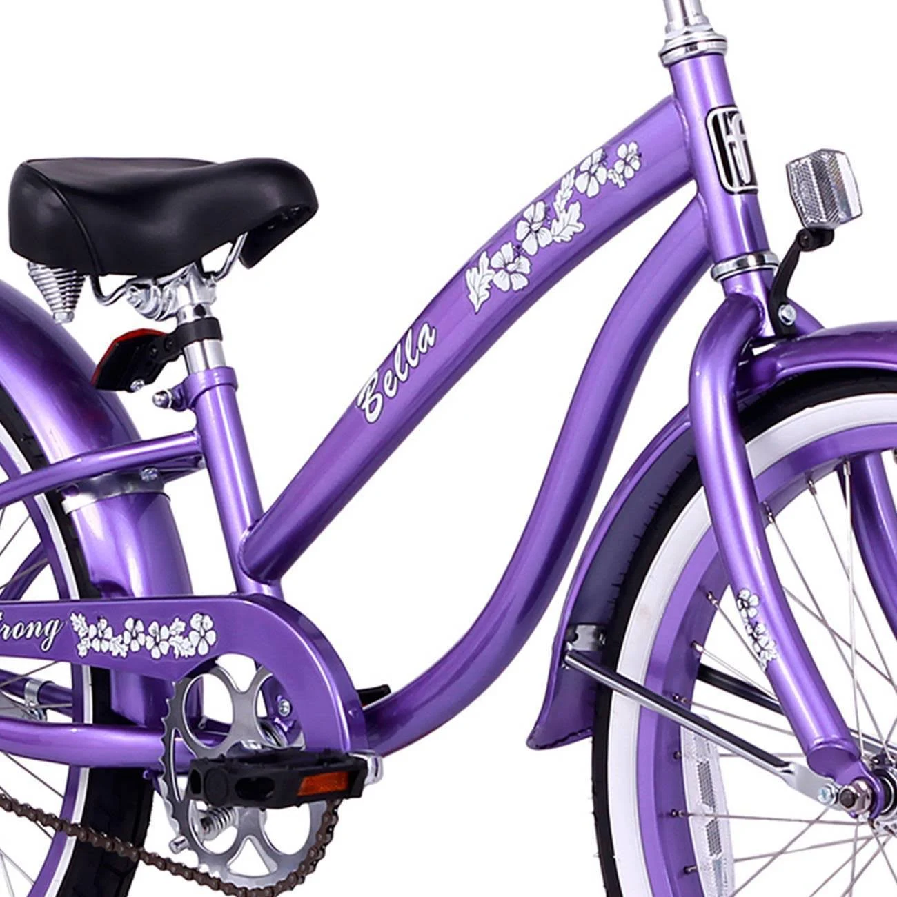 Firmstrong Bella Classic Girl&s Single Speed Cruiser Bicycle 20-inch Purple