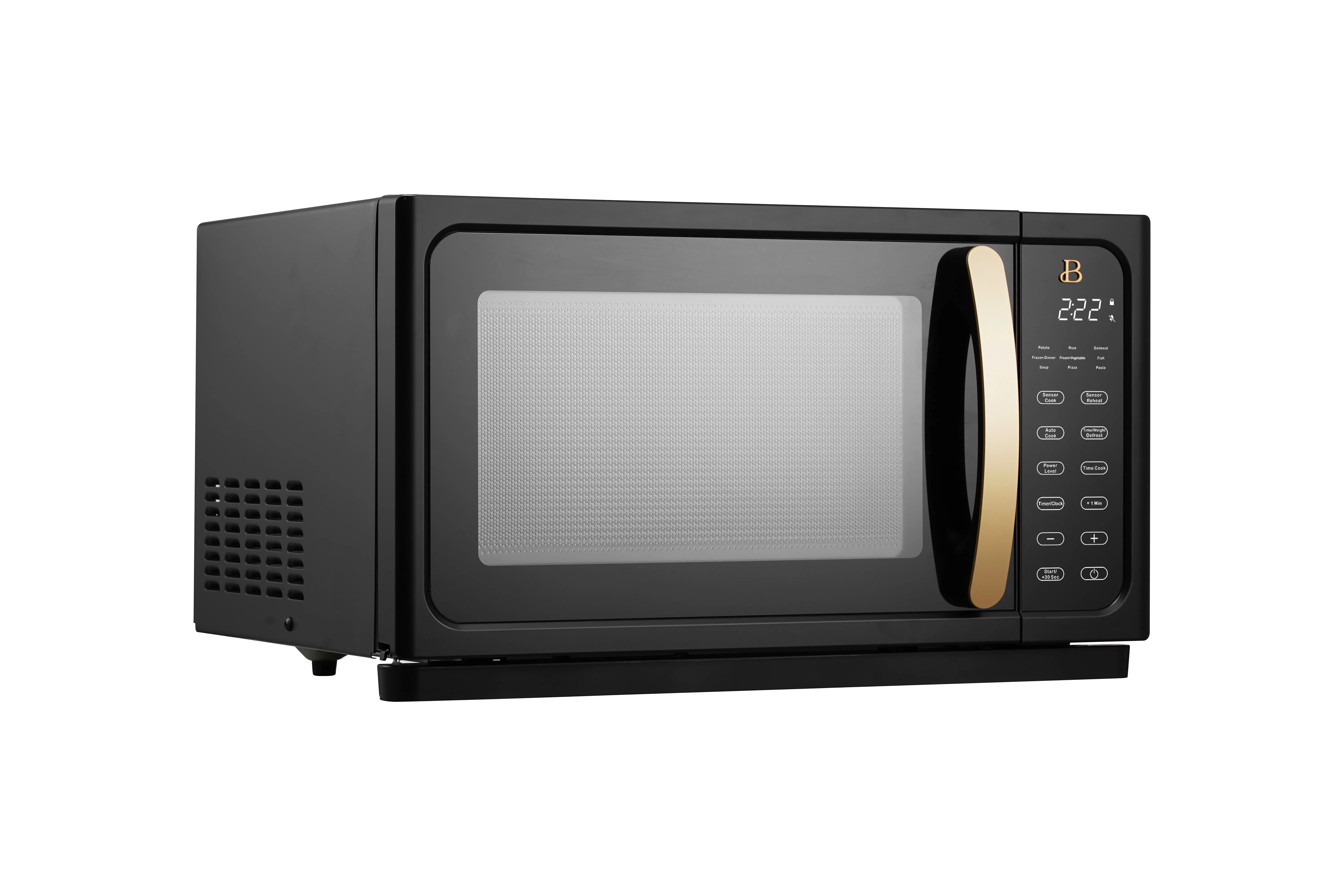 Beautiful 1.1 Cu ft 1000 Watt, Sensor Microwave Oven, White Icing by Drew Barrymore, New