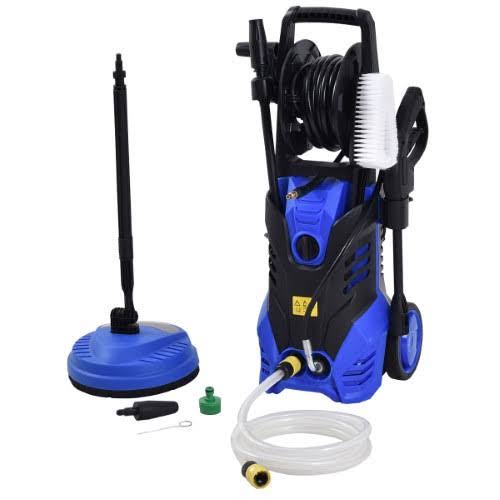 Costway 3000PSI Electric High Pressure Washer Machine 2 GPM 2000W w/ Deck Patio Cleaner, Blue - Megean