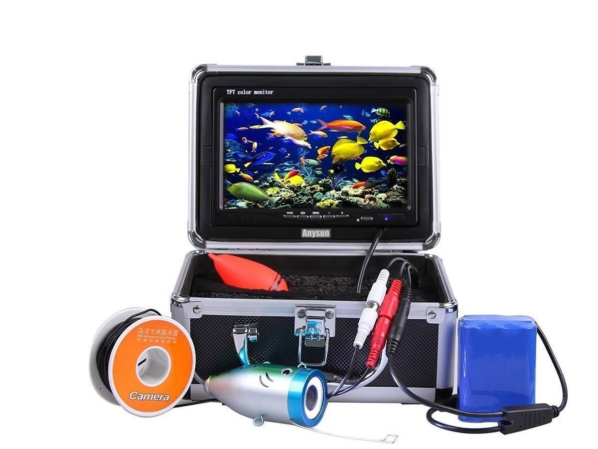 Underwater Fish Finder Anysun Professional Fishing Video Camera with 7x22 TFT Color LCD