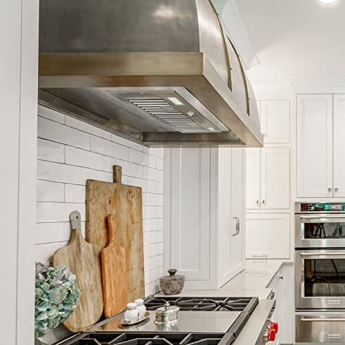 Range Hood Insert/Built-in 30 Inch,Ultra Quiet,Powelful Suction Stainless Steel Ducted Kitchen Vent Hood with LED Lights and Dishwasher Safe Filters, 3-Speeds 600 CFM