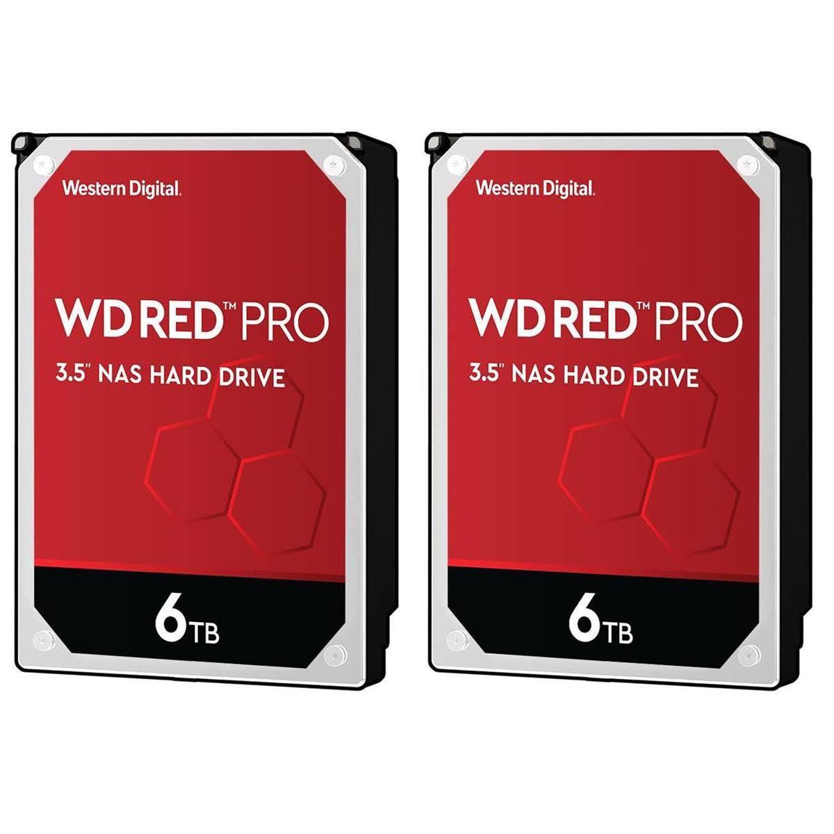 WD 2 Pack, Red Pro 6TB 7200 RPM SATA III 3.5x22 Internal NAS Hdd, 256MB Cache - WD6003FFBX 2 - Avayadevconnect