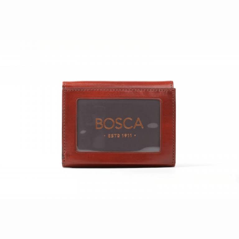 Bosca Old Leather Double ID Trifold - Dark Brown