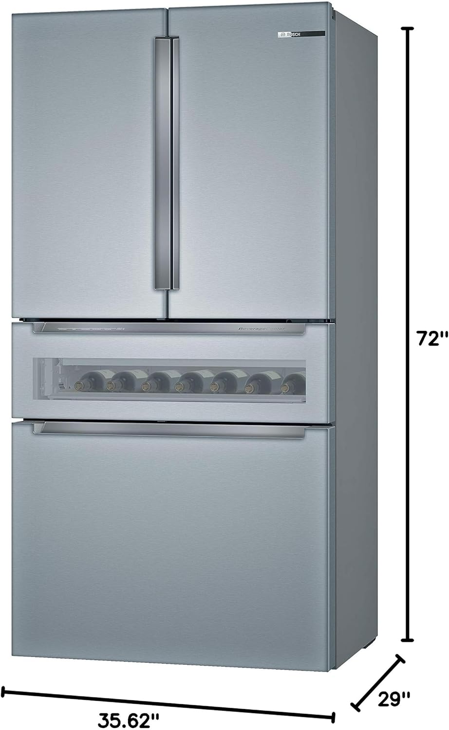 Bosch B36CL81ENG 36 inch Smart Counter-Depth 4-Door Refrigerator