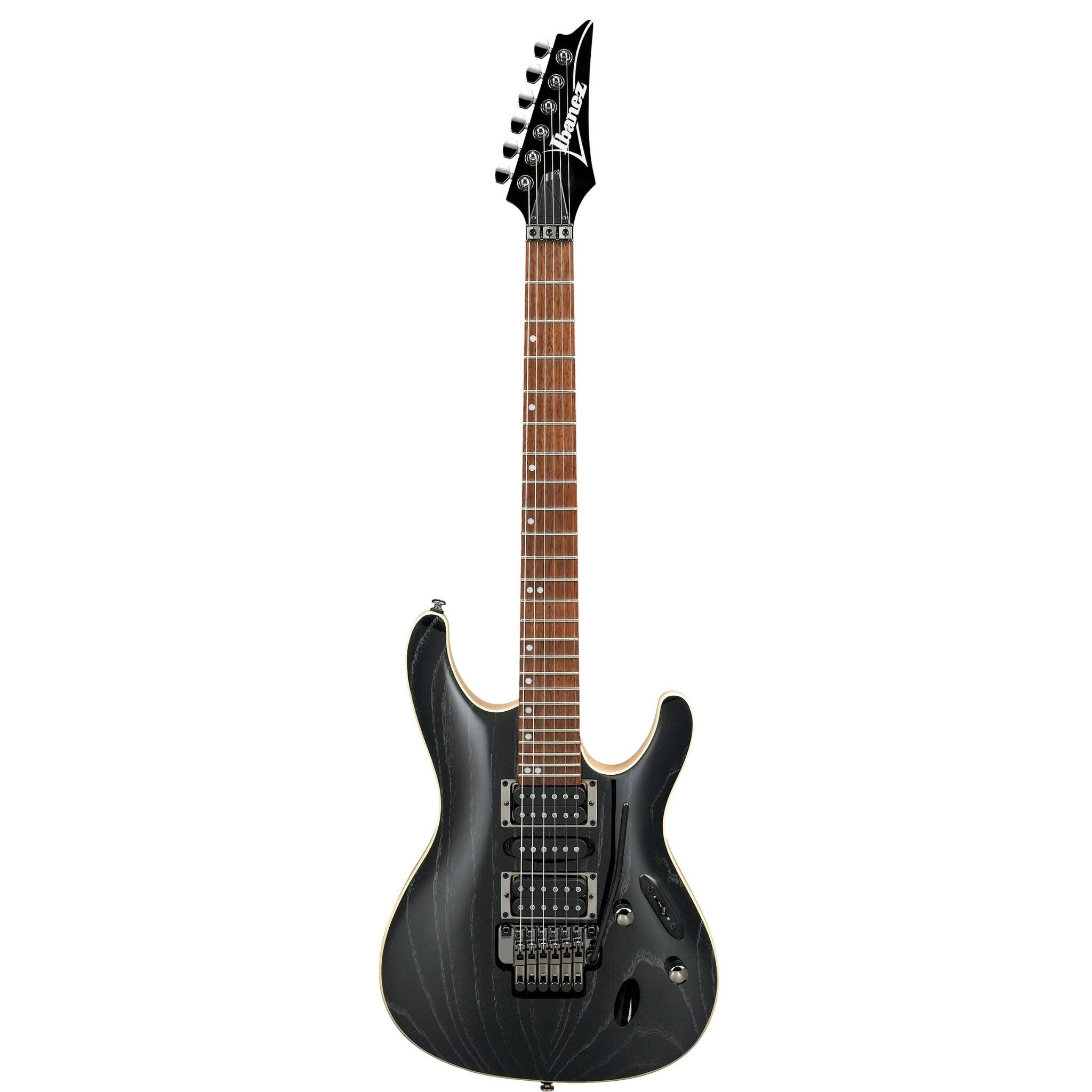 Ibanez S570AH Electric Guitar Silver Wave Black - Megean