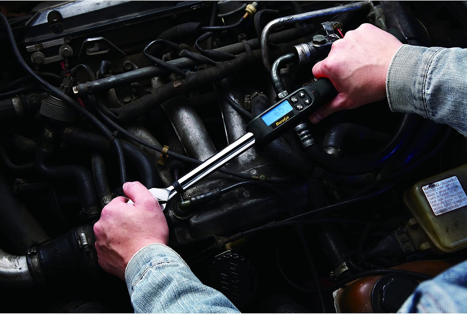 Durofix RM607-4S 1/2” (14.8 to 147.5 ft-lbs.) Digital Torque Wrench with Buzzer and LED Flash Notification – ISO 6789 Standards with Certificate of Calibration