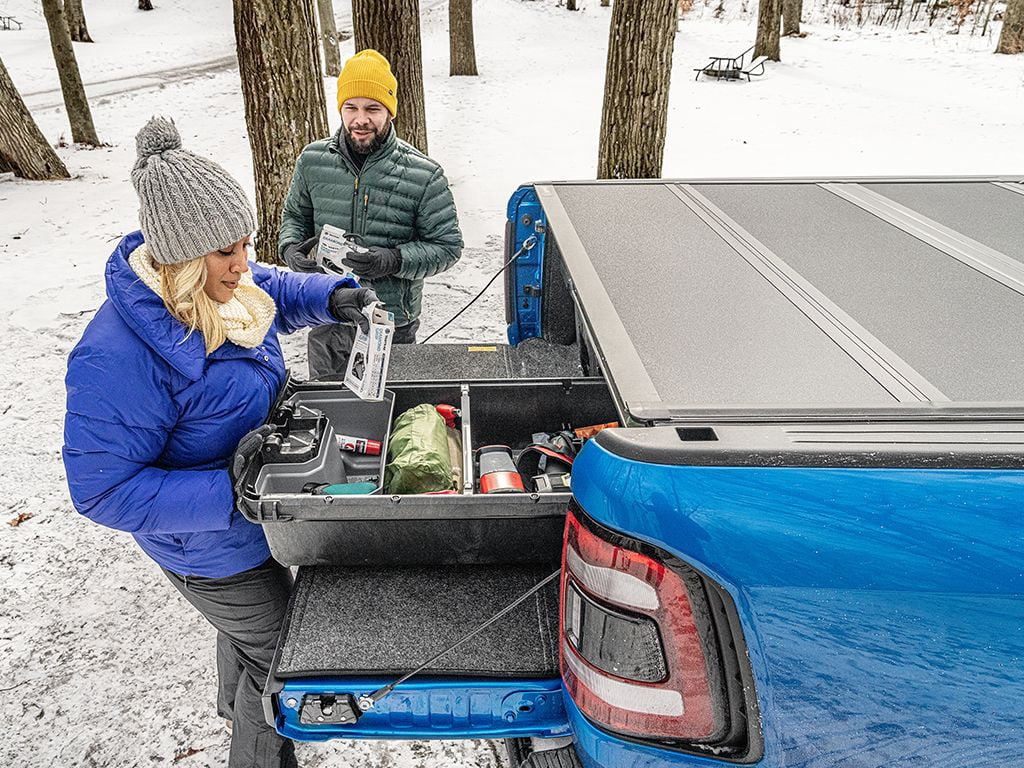 BAK by RealTruck BAKFlip MX4 Hard Folding Truck Bed Tonneau Cover | 448120 | Compatible with 2014 - 2018, 19 Ltd/Legacy Chevy/GMC Silverado/Sierra, 2015-19 2500/3500HD 5' 9" Bed (69.3")