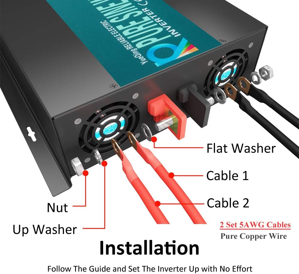 3500W 48V Pure Sine Wave Solar Home Use Inverter DC to 120V AC Off Grid Power Inverter