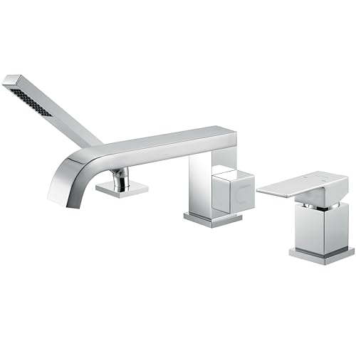 T02-7 Deck Mount bathtub faucet with sprayer