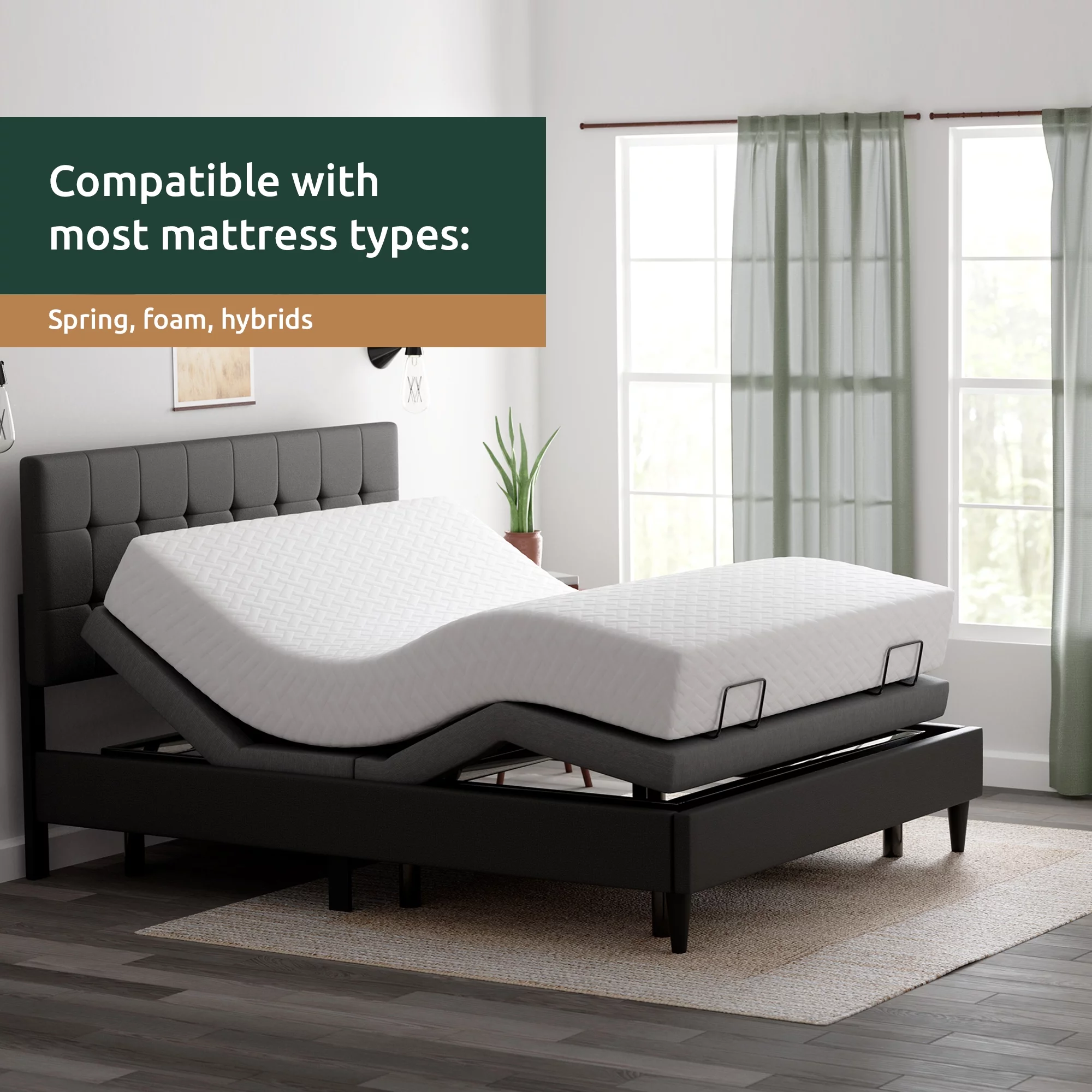 Rest Haven Adjustable Bed Frame Base, Queen