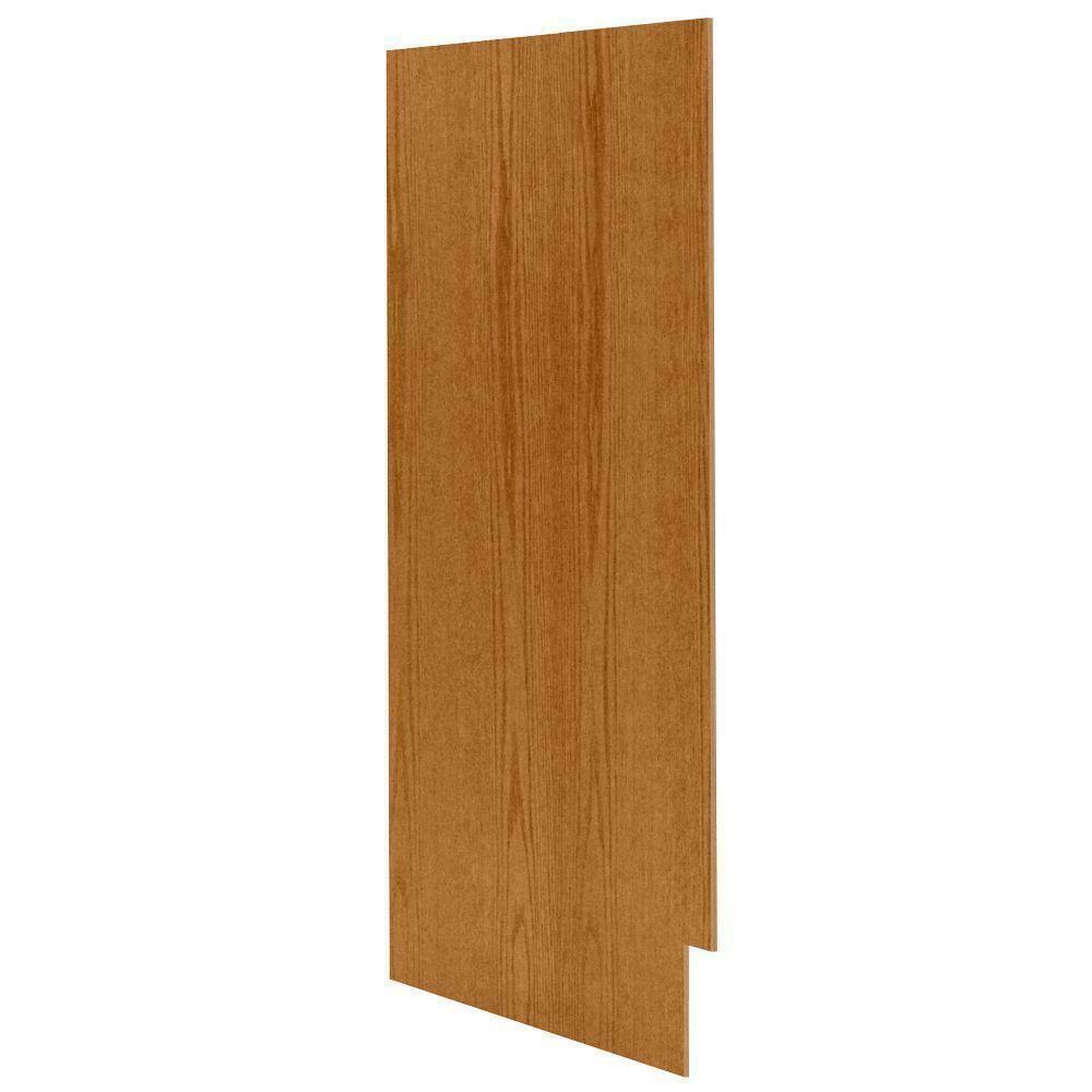 Kitchen Cabinet End Panel (2-Piece) Medium Oak Matching Base Carb Compliant