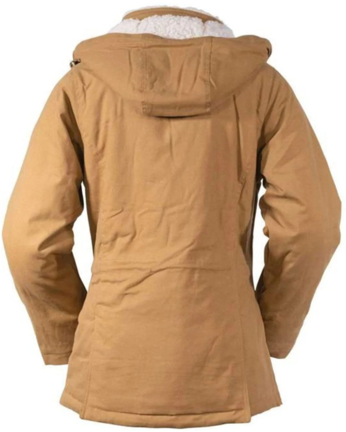 Outback Trading Co Women's Canvas Juniper Fleece Hooded Jacket Tan 3X  US