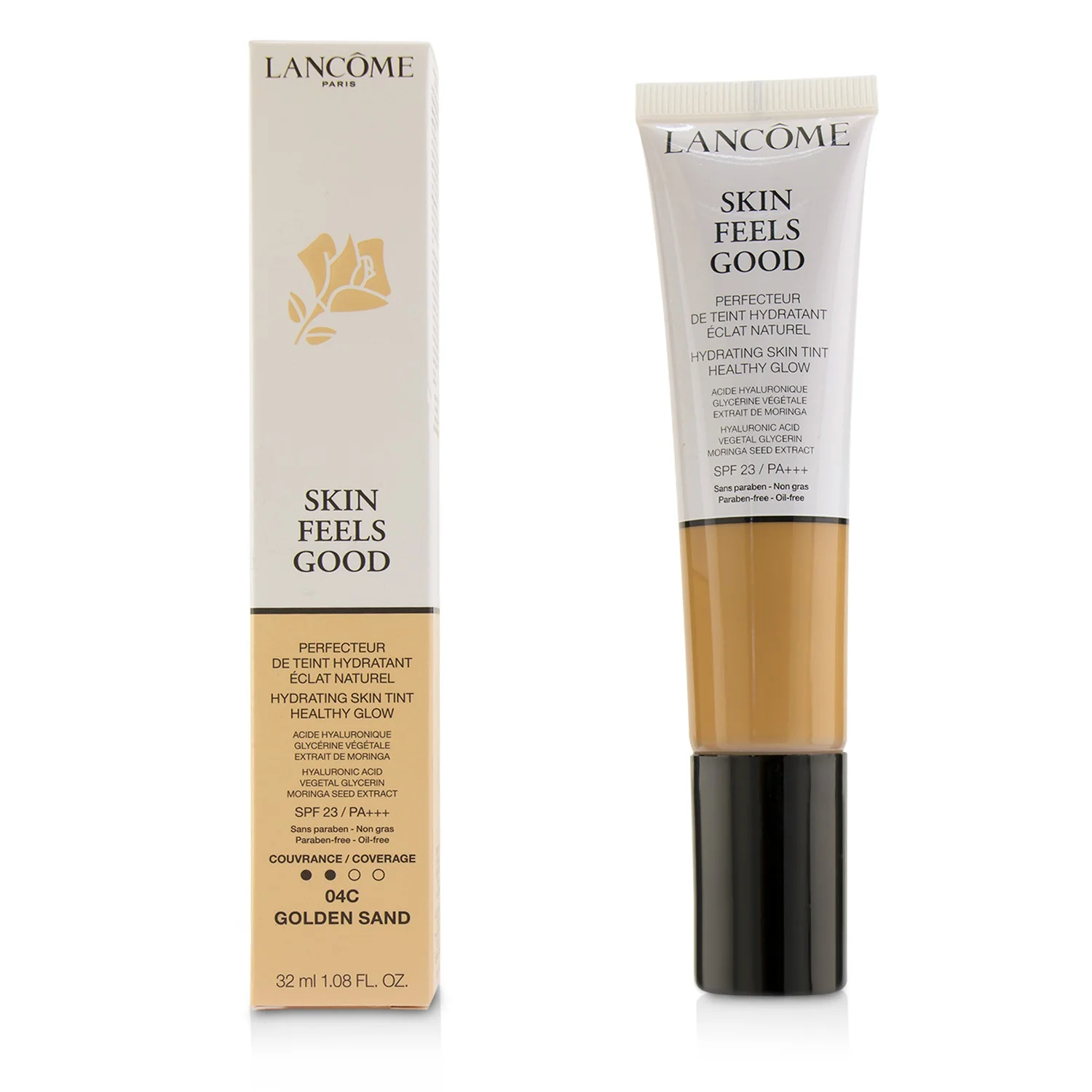 Lancome Skin Feels Good Hydrating Skin Tint Healthy Glow SPF 23 - # 035W Fresh Almond 32ml/1.08oz