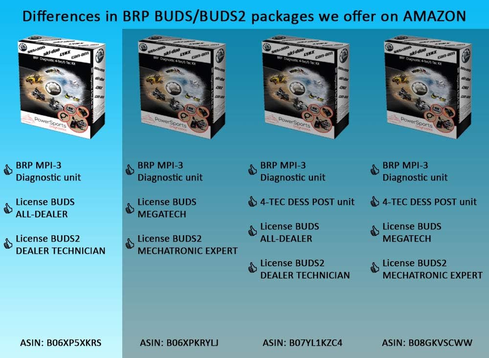 BRP BUDS / BUDS2 MPI-3 Diagnostic Scanner 4TEC/ETEC for SEADOO SKIDOO CANAM LYNX