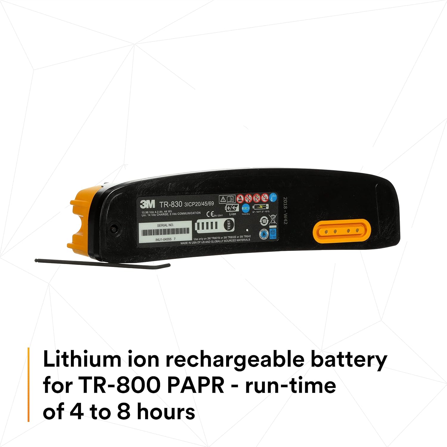 3M Versaflo Battery TR-830/94243(AAD), Intrinsically Safe, for TR-800 PAPR