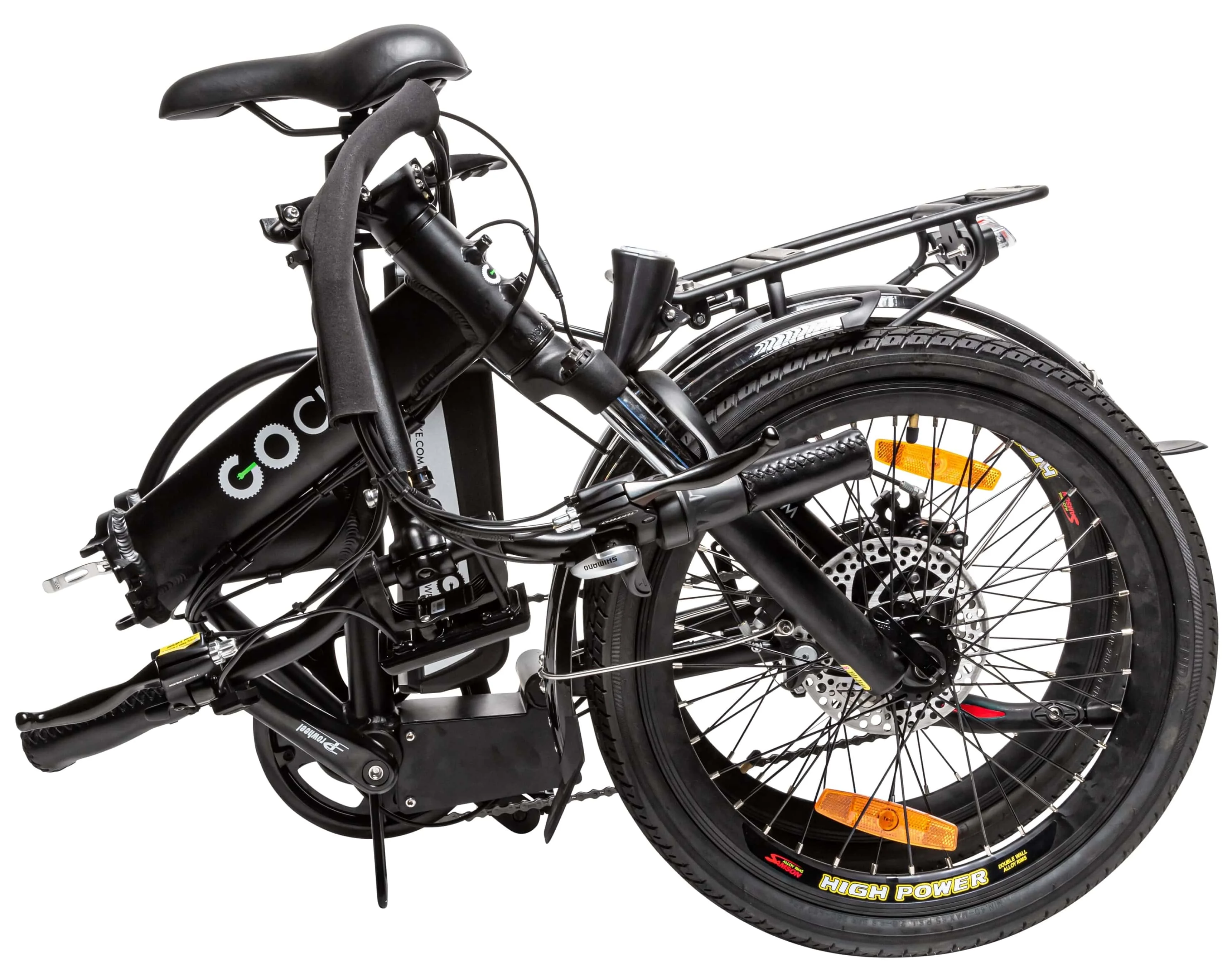 GoPower GoCity 500W Foldable Electric Bike for Adults, up to 36 Miles, 20 MPH, LCD Display, E-Bike