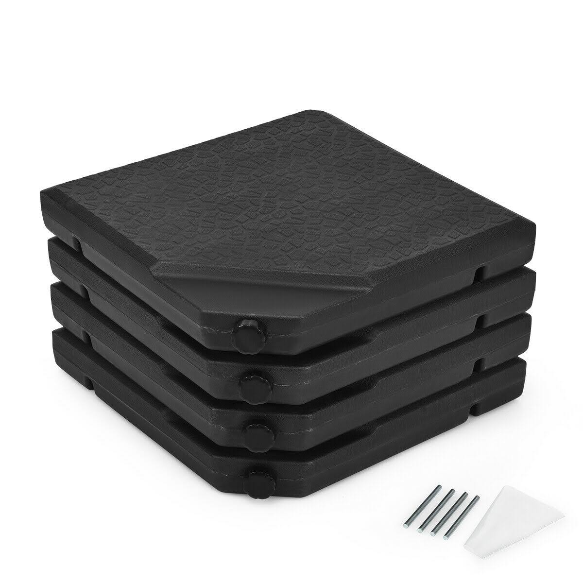 Costway 4 Pcs 238lb Patio Cantilever Offset Umbrella Base Weight Stand