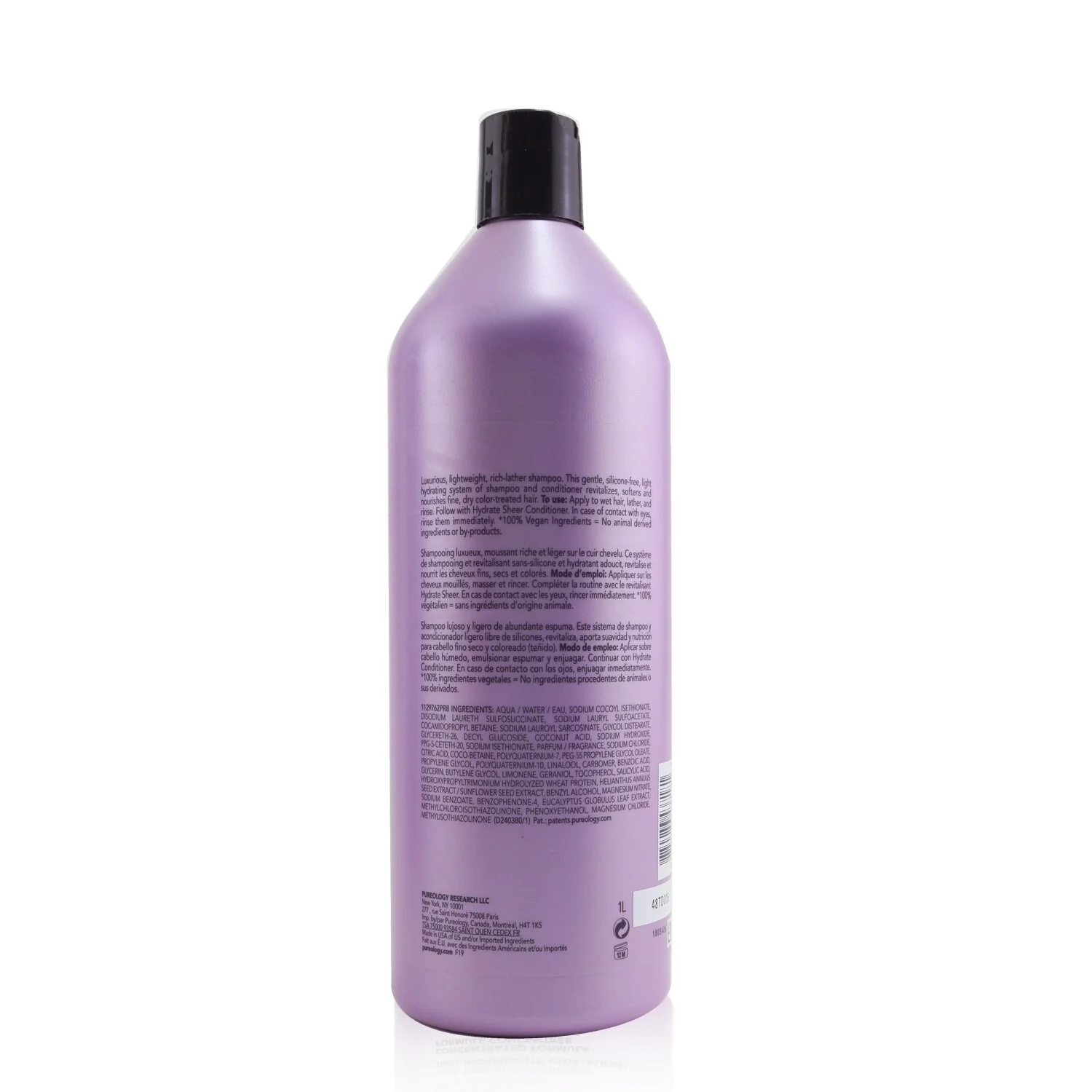 Pureology Hydrate Sheer Shampoo (For Fine, Dry, Color-Treated Hair) 266ml/9oz