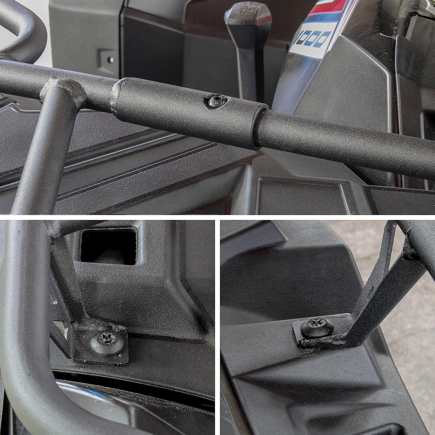 LDETXY Rear Steel Rack for Polaris Sportsman 850 XP 1000, Rear Storage Bin Cargo Storage Box Rack Extender for 2017-2022 Polaris Sportsman 850 / XP 1000 Accessories