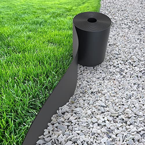 Vodaland - Terrace Board, Landscape Edging 30ft Coil, Grass Barrier, Bender Board, Garden Liner, Black - Curated Treasures Market