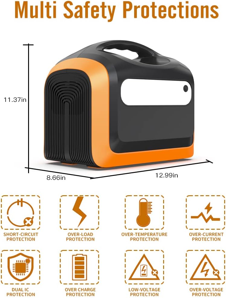 Solar Generator Explorer 1200w, OUPES Portable Power Station 992Wh(2200W Peak) LiFePO4 Power Station Battery Backup, Emergency Generator for Outdoor Camping Home RV