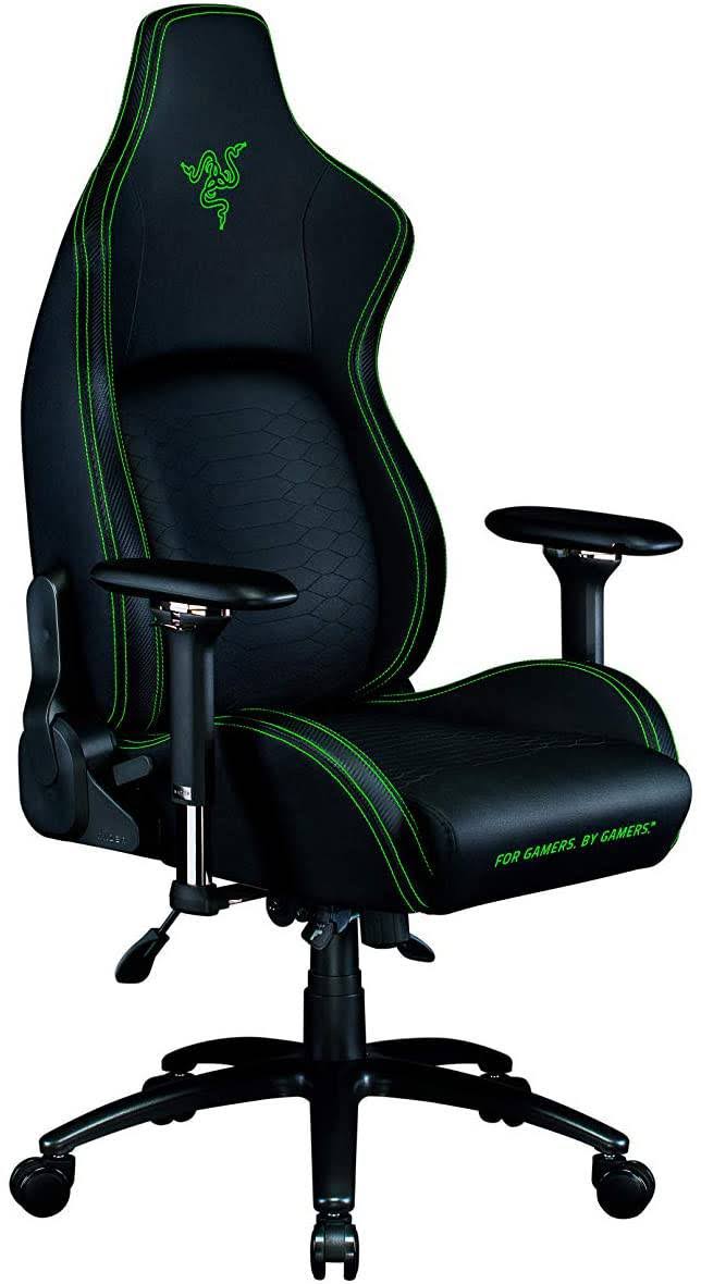 Razer Iskur Gaming-Chair: Ergonomic Lumbar Support System Black/Green