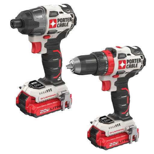 PORTER-CABLE 20V MAX Cordless Drill and Impact Driver, Power Tool Combo Kit with 2 Batteries and Charger (PCCK619L2) - Shop Hardware Tools Online Store