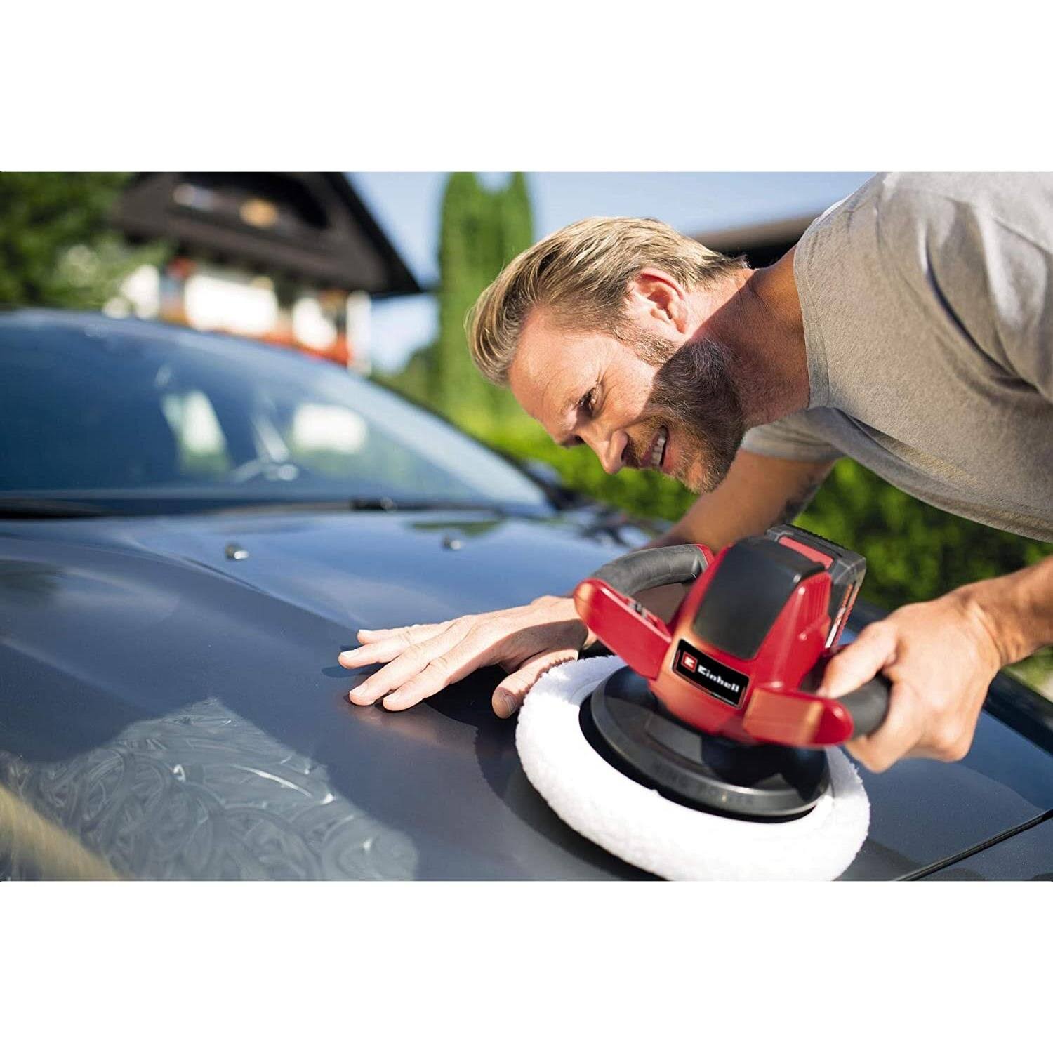 Einhell CE-CB 18/254 Li Solo Power X-Change Cordless Car Buffer/Polisher - Supplied Without Battery u0026 Charger
