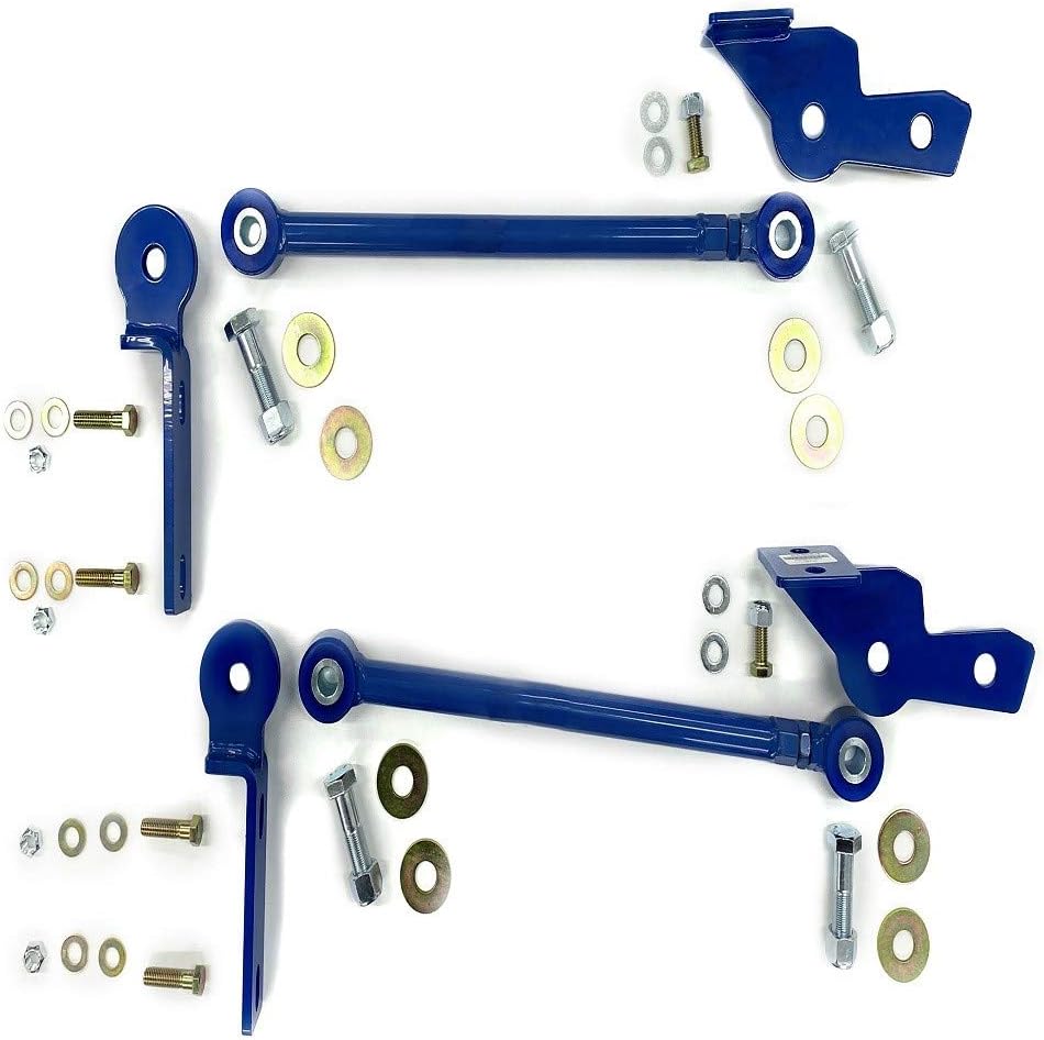 SuperSteer Front Radius Rods Compatible with Ford F53 V10 16-26k GVWR 2008-2020