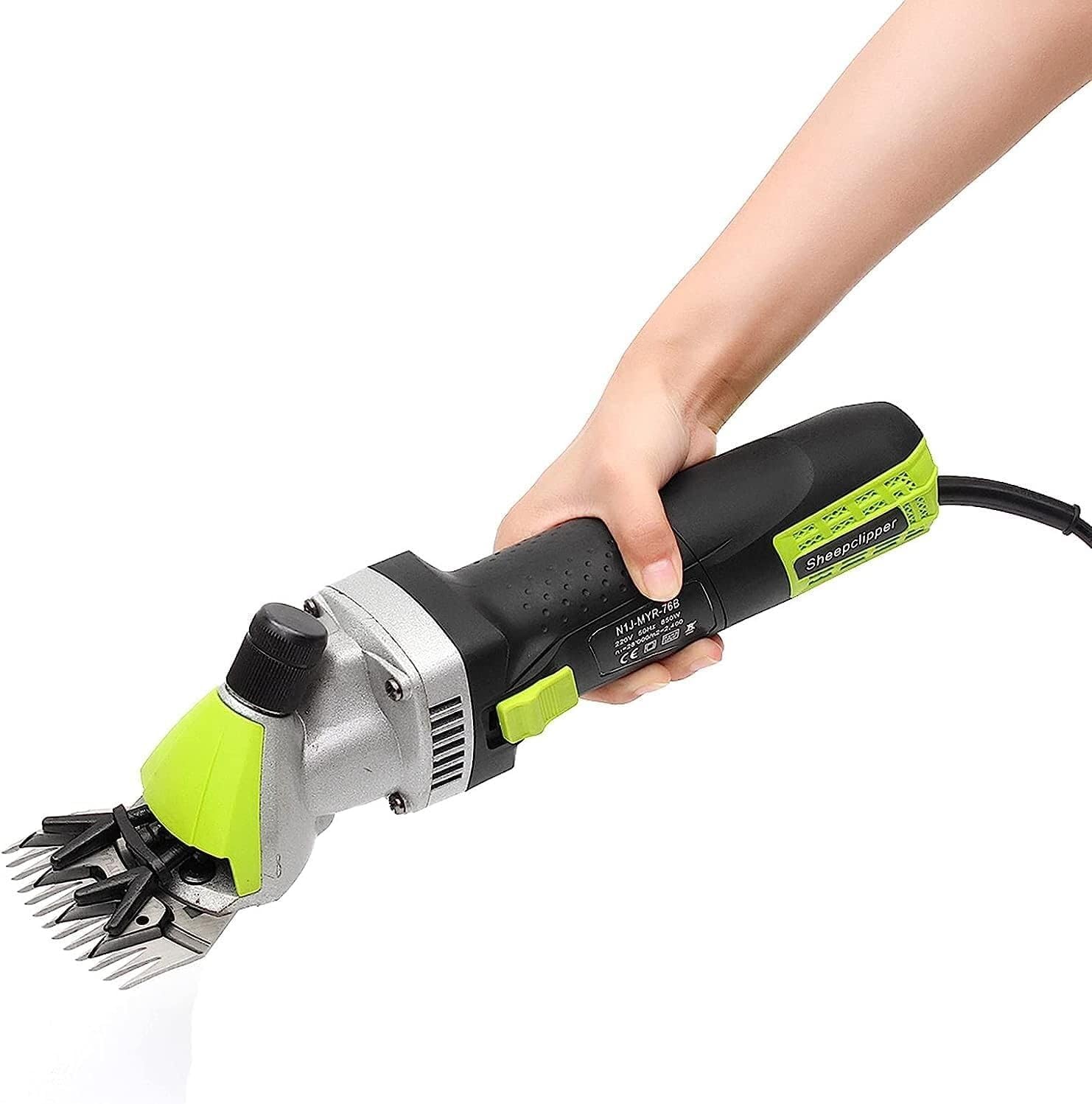 High Performance Professional, Shearer, Wool Scissors, 850 W and 6 Adjustable Modes, Wool Pusher
