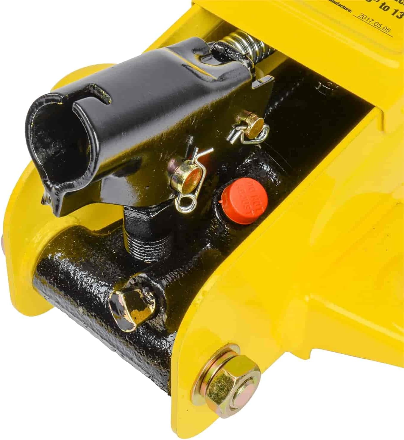 JEGS Hydraulic Utility Floor Jack and Jack Stands | 2-Ton Capacity | Heavy Gauge Steel Frames | Powder Coated Black and Yellow | Heavy Duty Caster Wheels on Floor Jack