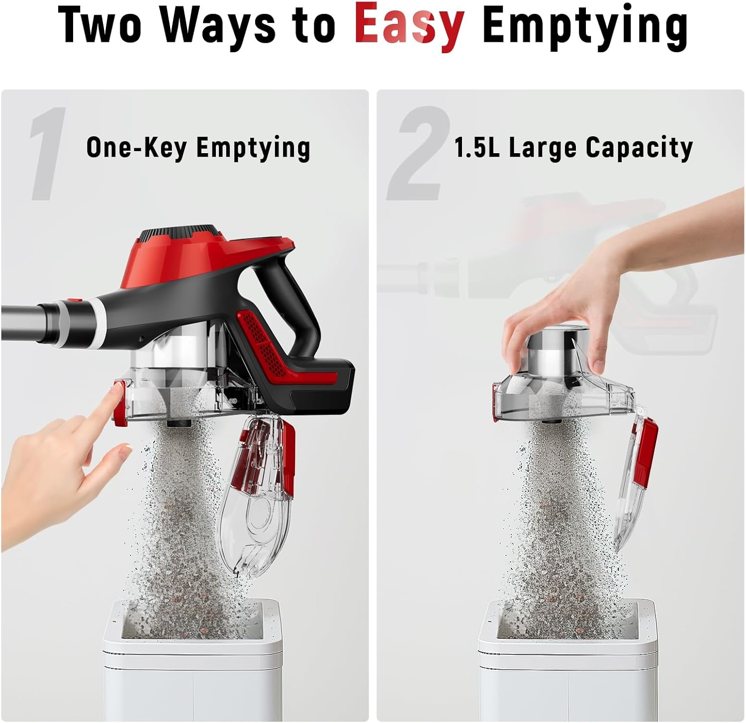 Curvymoon Vacuum Cleaners for Home, 30Kpa Cordless Stick Vacuum, Free-Standing & Smart Display, 55mins Max Runtime, Lightweight Handheld Vacuum for Pet Hair/Carpet/Hardwood Floor