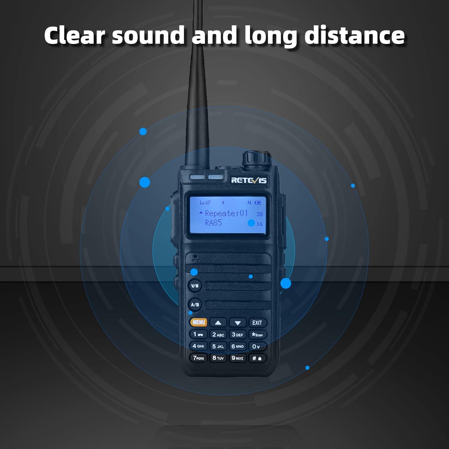Retevis RA85 GMRS Radio Handheld, 5W Two Way Radio Long Range Rechargeable, Walkie Talkies with Speak Mic, NOAA,USB-C, for Road Trip, Off Road, Survival(2 Pack) Pack of 2