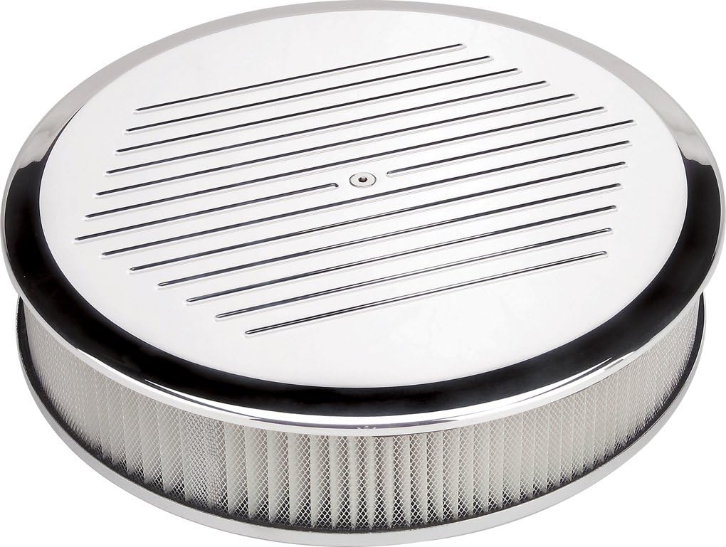 Billet Specialties 15820 14" Round Polished Ball Milled Billet Air Cleaner