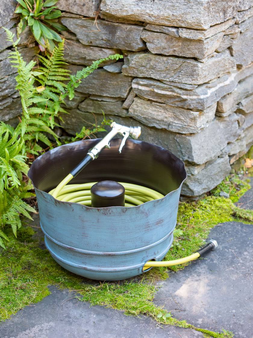 Brushed Blue Brown Hose Pot 8610245